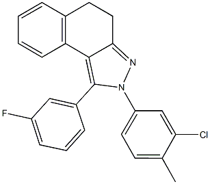 791787-13-8 2-(3-chloro-4-methylphenyl)-1-(3-fluorophenyl)-4,5-dihydro-2H-benzo[e]indazole