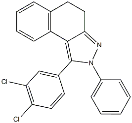 1-(3,4-dichlorophenyl)-2-phenyl-4,5-dihydro-2H-benzo[e]indazole Structure