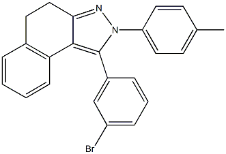 1-(3-bromophenyl)-2-(4-methylphenyl)-4,5-dihydro-2H-benzo[e]indazole,791787-30-9,结构式