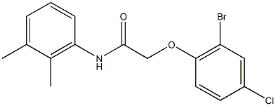 2-(2-bromo-4-chlorophenoxy)-N-(2,3-dimethylphenyl)acetamide,791787-49-0,结构式