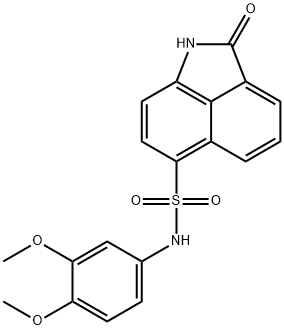 N-(3,4-dimethoxyphenyl)-2-oxo-1,2-dihydrobenzo[cd]indole-6-sulfonamide Structure