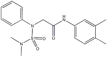 2-{[(dimethylamino)sulfonyl]anilino}-N-(3,4-dimethylphenyl)acetamide Structure