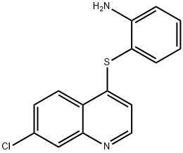 2-[(7-chloro-4-quinolinyl)sulfanyl]phenylamine Structure