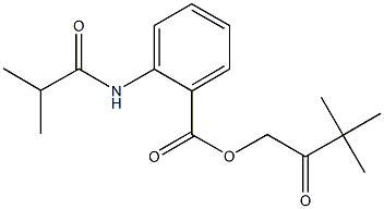 3,3-dimethyl-2-oxobutyl 2-(isobutyrylamino)benzoate,791788-69-7,结构式