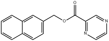 2-naphthylmethyl 2-pyrazinecarboxylate Struktur