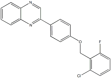 791788-87-9 2-chloro-6-fluorobenzyl 4-(2-quinoxalinyl)phenyl ether