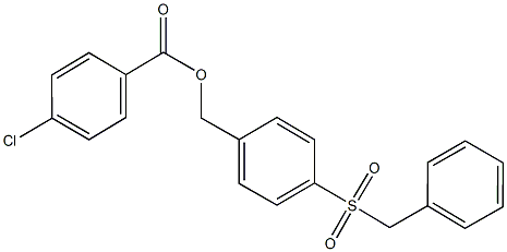 4-(benzylsulfonyl)benzyl 4-chlorobenzoate Structure