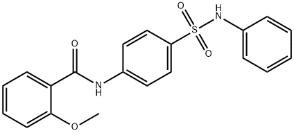 N-[4-(anilinosulfonyl)phenyl]-2-methoxybenzamide 结构式