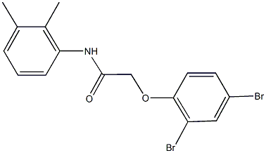 2-(2,4-dibromophenoxy)-N-(2,3-dimethylphenyl)acetamide Struktur