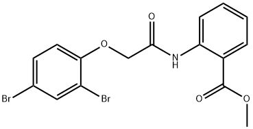 methyl 2-{[(2,4-dibromophenoxy)acetyl]amino}benzoate Structure