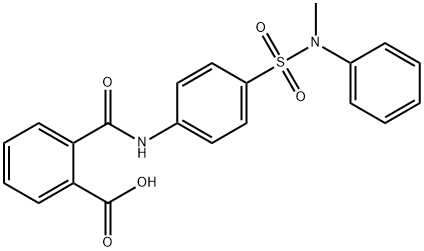 2-({4-[(methylanilino)sulfonyl]anilino}carbonyl)benzoic acid Structure