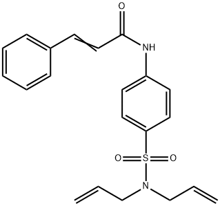 N-{4-[(diallylamino)sulfonyl]phenyl}-3-phenylacrylamide Structure