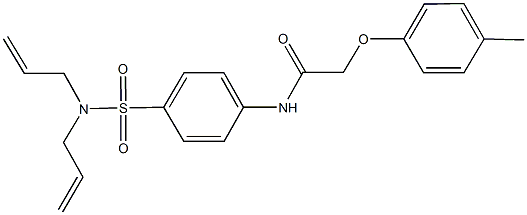 N-{4-[(diallylamino)sulfonyl]phenyl}-2-(4-methylphenoxy)acetamide Structure