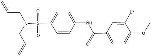 3-bromo-N-{4-[(diallylamino)sulfonyl]phenyl}-4-methoxybenzamide Structure