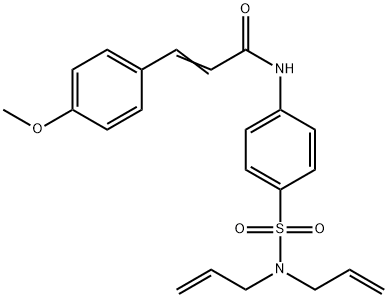 N-{4-[(diallylamino)sulfonyl]phenyl}-3-(4-methoxyphenyl)acrylamide Structure