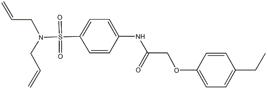 N-{4-[(diallylamino)sulfonyl]phenyl}-2-(4-ethylphenoxy)acetamide Structure