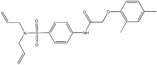 N-{4-[(diallylamino)sulfonyl]phenyl}-2-(2,4-dimethylphenoxy)acetamide Structure