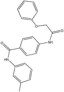 N-(3-methylphenyl)-4-[(phenoxyacetyl)amino]benzamide Structure