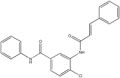 4-chloro-3-(cinnamoylamino)-N-phenylbenzamide 结构式