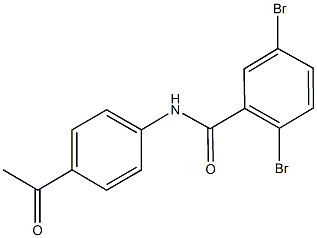 N-(4-acetylphenyl)-2,5-dibromobenzamide Structure