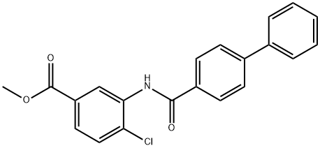 methyl 3-[([1,1'-biphenyl]-4-ylcarbonyl)amino]-4-chlorobenzoate 结构式
