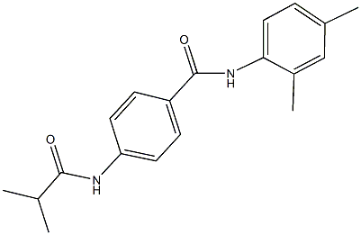 N-(2,4-dimethylphenyl)-4-(isobutyrylamino)benzamide Structure