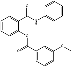 2-(anilinocarbonyl)phenyl 3-methoxybenzoate 化学構造式