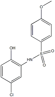 N-(5-chloro-2-hydroxyphenyl)-4-methoxybenzenesulfonamide Structure