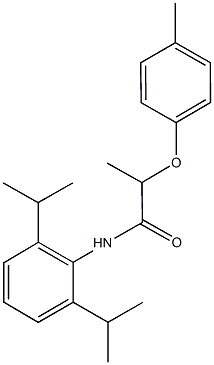 N-(2,6-diisopropylphenyl)-2-(4-methylphenoxy)propanamide Structure