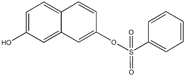 7-hydroxy-2-naphthyl benzenesulfonate Struktur
