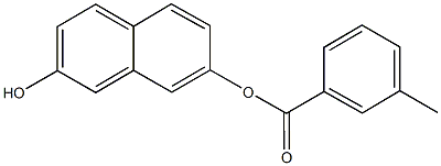 7-hydroxy-2-naphthyl 3-methylbenzoate Structure