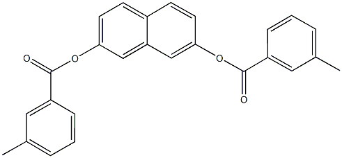 7-[(3-methylbenzoyl)oxy]-2-naphthyl 3-methylbenzoate 化学構造式