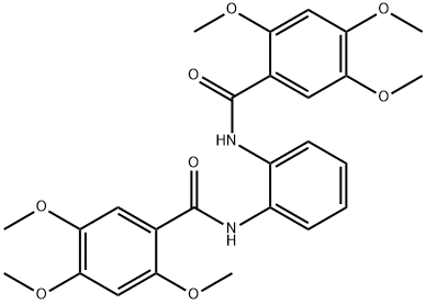 2,4,5-trimethoxy-N-{2-[(2,4,5-trimethoxybenzoyl)amino]phenyl}benzamide Structure