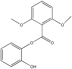 2-hydroxyphenyl 2,6-dimethoxybenzoate Structure