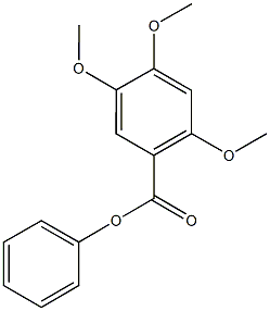 phenyl 2,4,5-trimethoxybenzoate Struktur