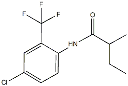 N-[4-chloro-2-(trifluoromethyl)phenyl]-2-methylbutanamide Struktur