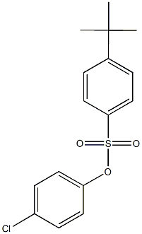 4-chlorophenyl 4-tert-butylbenzenesulfonate Struktur