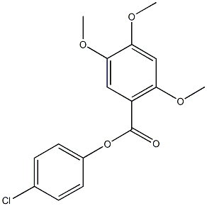4-chlorophenyl 2,4,5-trimethoxybenzoate|