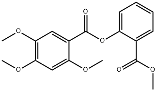 2-(methoxycarbonyl)phenyl 2,4,5-trimethoxybenzoate 化学構造式