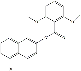 5-bromo-2-naphthyl 2,6-dimethoxybenzoate,791796-89-9,结构式
