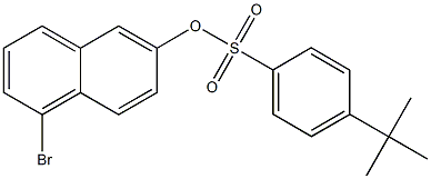 5-bromo-2-naphthyl 4-tert-butylbenzenesulfonate 结构式