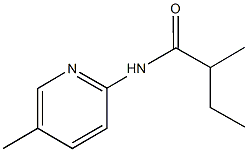 2-methyl-N-(5-methyl-2-pyridinyl)butanamide Struktur