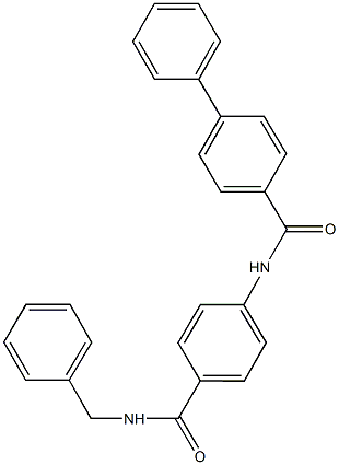 N-{4-[(benzylamino)carbonyl]phenyl}[1,1'-biphenyl]-4-carboxamide Struktur