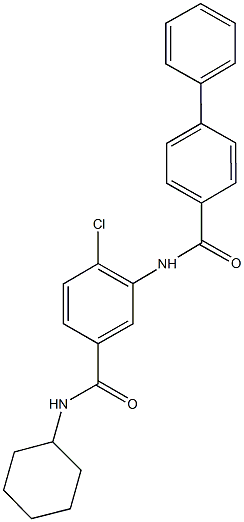 791796-99-1 N-{2-chloro-5-[(cyclohexylamino)carbonyl]phenyl}[1,1'-biphenyl]-4-carboxamide