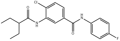 791797-02-9 4-chloro-3-[(2-ethylbutanoyl)amino]-N-(4-fluorophenyl)benzamide