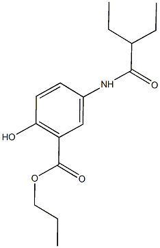 propyl 5-[(2-ethylbutanoyl)amino]-2-hydroxybenzoate|