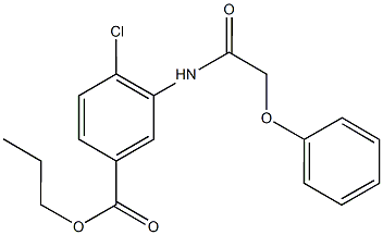 propyl 4-chloro-3-[(phenoxyacetyl)amino]benzoate|