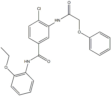 791797-18-7 4-chloro-N-(2-ethoxyphenyl)-3-[(phenoxyacetyl)amino]benzamide