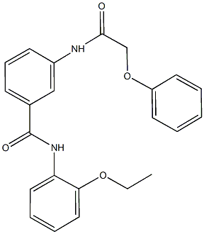 N-(2-ethoxyphenyl)-3-[(phenoxyacetyl)amino]benzamide Struktur