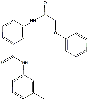 N-(3-methylphenyl)-3-[(phenoxyacetyl)amino]benzamide Structure